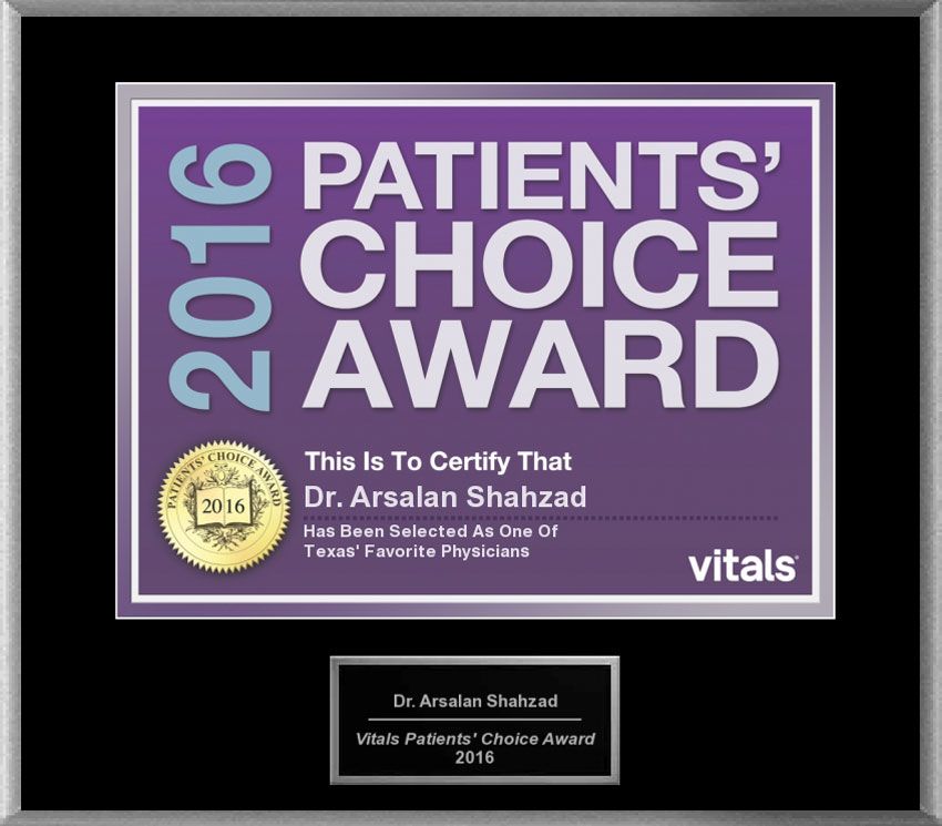 Vitals Patients Choice Award 2016